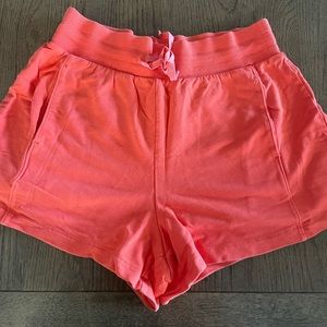 Orange athletic shorts size medium